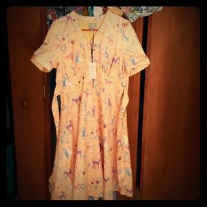 NWT Lindy Bop woodland animal dress US 10